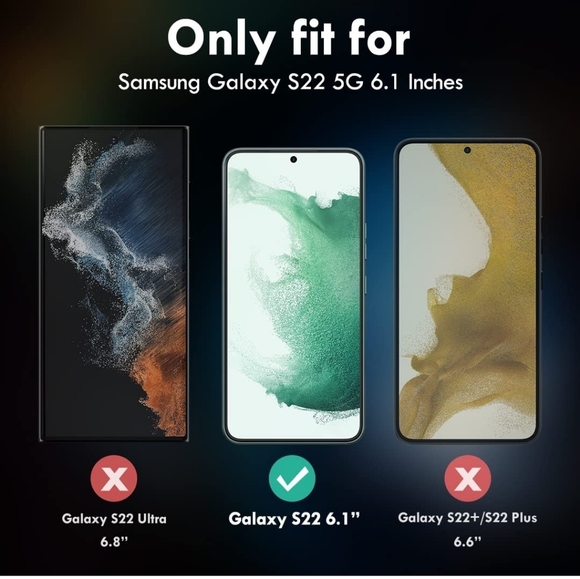 3+3 Pack for Samsung Galaxy S22 Screen Protector & Camera Lens Protector... - Picture 6 of 6